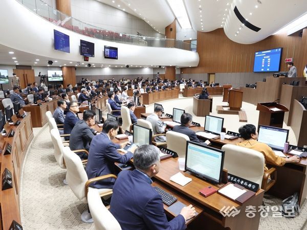 충남도의회, 제354회 임시회 24개 안건 처리