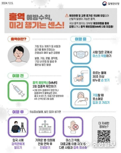 홍역 예방수칙 안내 자료