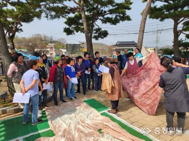 감물면 감물염색 사진